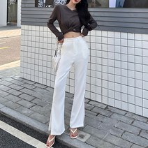 비비에모 여성용 옆트임 부츠컷 세미 슬랙스 00896