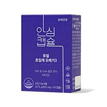 안국건강 듀얼 초임계 오메가3 24.75g, 1개, 30정