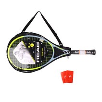 [테니스선수] 헤드 투어 프로 STR 테니스라켓 + 손목 밴드 7cm 2p 세트, 라임+그레이(라켓), 랜덤발송(손목 밴드)