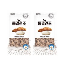 참좋은간식 반려동물 동결건조 큐브 간식 70g, 2개, 오리가슴살
