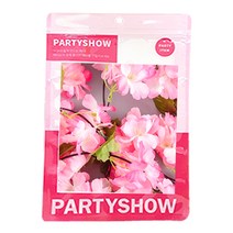 파티쇼 조화 벚꽃 가랜드 180cm, 핑크, 2개