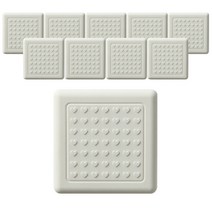 라이프퀄업 의자 발커버 사각 8p, 화이트