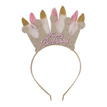 이자벨홈 생일파티 머리띠 왕관, 혼합색상, 1개