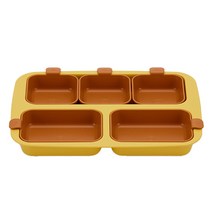 네스틱 원플레이트 유아식판, 옐로우브라운, 플레이트 +볼 5p