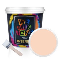 WEMIXTONE 내부용 INTERIOR 수성 페인트 1L + 붓, WMT0365P01(페인트), 랜덤발송(붓)