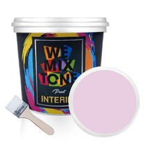 WEMIXTONE 내부용 INTERIOR 수성 페인트 1L + 붓, WMT0393P01(페인트), 랜덤발송(붓)
