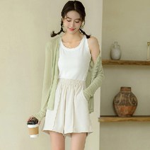 여성용 루즈핏 롱가디건