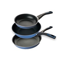 도루코마이셰프 인덕션 퓨어 라이트 IH 팬 3종 세트 3개, 프라이팬 20cm + 28cm + 궁중팬 28cm, 애쉬블루