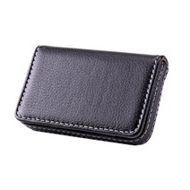 넘버원즈 클래식 가죽 명함 케이스, 블랙, 1개