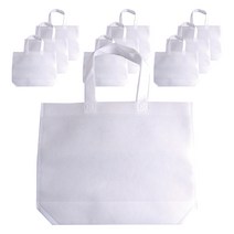 부직포 핸드 쇼핑백 10p, 화이트