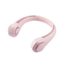 누아트 날개없는 넥밴드 휴대용 선풍기, 핑크
