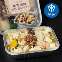 푸드어셈블 채선당 불고기 꽃만두 전골 & 칼국수 (냉동), 1030g, 1팩