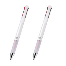 파이롯트 다기능 젤잉크 쥬스업 4색 다색펜 0.4mm, 화이트, 2개