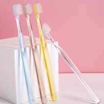 쁘띠마인 무지 크리스탈 작은모 칫솔 4종 세트, 4세트, 4개
