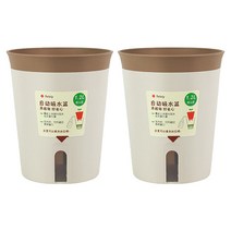 모리앤 칼라 저면관수 화분 2p, 브라운
