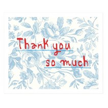 프랑 땡큐 작은쪽지 카드, 혼합색상, 50개