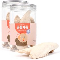 제로랩스 반려동물 꽁꽁가득 동결건조 간식 닭 가슴살 통살, 2개