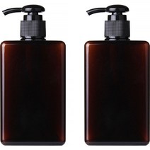 지앤와이 로션 펌프 공병 280ml, 2개, 브라운