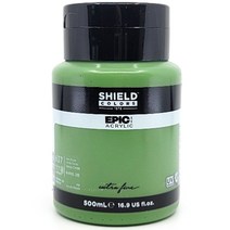 쉴드 에픽 아크릴물감 637 옥사이드 그린, 1색, 500ml