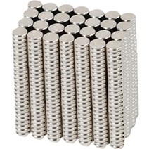 OON 네오디움 강력 미니 코인자석 5 x 2 mm, 실버, 210개