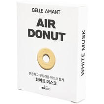 벨르아망 에어도넛 차량용 방향제 리필 화이트 머스크, 1개