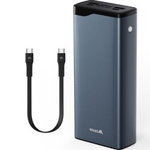 밸류엠 22.5W 고속 충전 PD 메탈 대용량 보조배터리 30000mAh +25W CtoC케이블, 혼합색상, VM-PM30APQ
