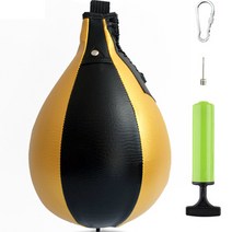 복싱 샌드백 펀치 입식타격 트레이닝 스피드볼, 블랙 + 골드