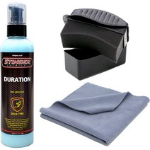 스팅거 듀레이션 타이어 광택제 230ml + 스펀지 블랙 + 타월 랜덤발송 세트, 1세트