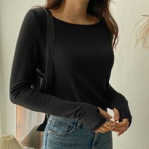 여성용 비스코스 워머 긴팔 티셔츠