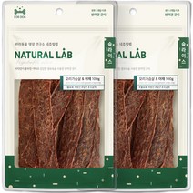 네츄럴랩 슬라이스 강아지간식, 오리가슴살 + 야채 혼합맛, 100g, 2개