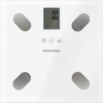 모아클래스 바로 스마트 체지방 체중계 디지털 체성분 측정 와이드액정, moas-01, 화이트