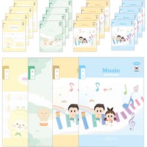 펜피아 800 초등 제본 로얄노트 1 6 음악 공용, 20개, 랜덤발송