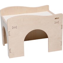 아올로 자작나무 물결팬션 버니캐슬용 하우스 40 x 29 x 30 cm, 1개, 아이보리
