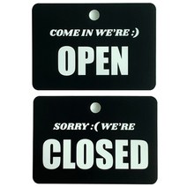 티나피크닉 매장 오픈클로즈 영문 안내판 후크 세트 블랙, OPEN, CLOSED, 1세트