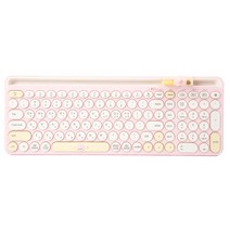 로이체 BT21 Minini 피규어 멀티 페어링 크래들 블루투스 무선 키보드 + 키스킨 세트, 쿠키, 일반형, BT21-TKB-4E-CK