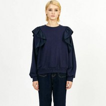 뎁 여성용 Ruffle Taffta Jersey Top DECMB2033M