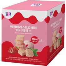 배스킨라빈스 베리베리 스트로베리 미니 웨하스 3p, 300g, 1개