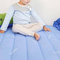 밀로앤개비 유아용 그린티 모달 사계절 누빔 패드, 레터링 딜런