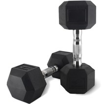 쿠스포츠 육각 고무 아령 5kg, 2개