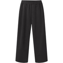 레몬소울 여성용 리바 밴딩 기모 와이드팬츠