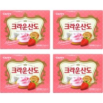 크라운 산도 딸기크림치즈, 4개, 161g