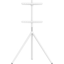 엘디엘마운트 이젤형 TV 거치대 삼성 LG 호환 티비 스탠드 이동식 화이트, APL-TSE443W