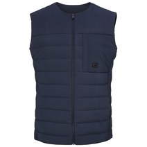 헤지스골프 H SIGNITURE NO QUILTING 경량 튜브다운 베스트