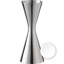 칼딘 더블 사이드 홈텐딩 칵테일 베이직 지거 60/90ml + 산소 버블 세트, 실버, 1세트