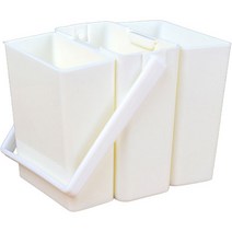 수코 확장형 미술물통 3칸 SC-25, 화이트