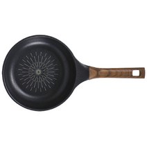리빙온 우드 앤 블랙 프라이팬, 1개, 20cm