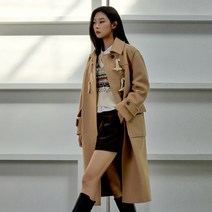 미쏘 여성용 롱 더플코트