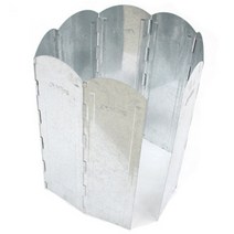 오핑 화로대용 대형 철판 바람막이 50cm, 실버, 1개