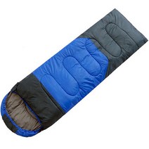 앤도 두꺼운 캠핑 침낭 1.8kg, 블루, 1개