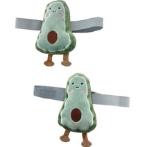 쿼르디 커튼 고정 스트랩 타이 끈, 아보카도, 2개